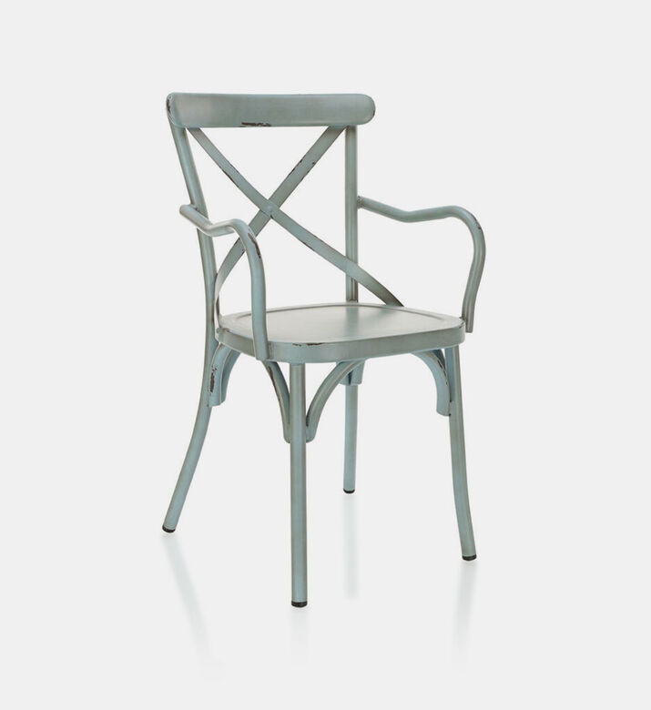 Vinta Aluminum Cross Back Armchair