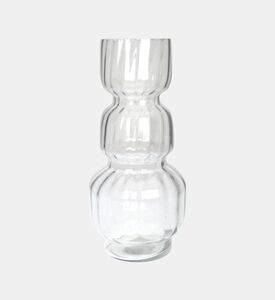 Three-layer Clear Glass Vase