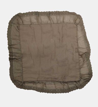 Linen Embroidered Cushion Case