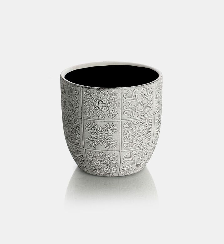 Home Deco and More Pottery Flower Pot, Black, Packshot View
