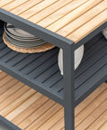 Amber Teak Wood Outdoor Kitchen Table