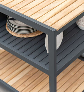 Amber Teak Wood Outdoor Kitchen Table