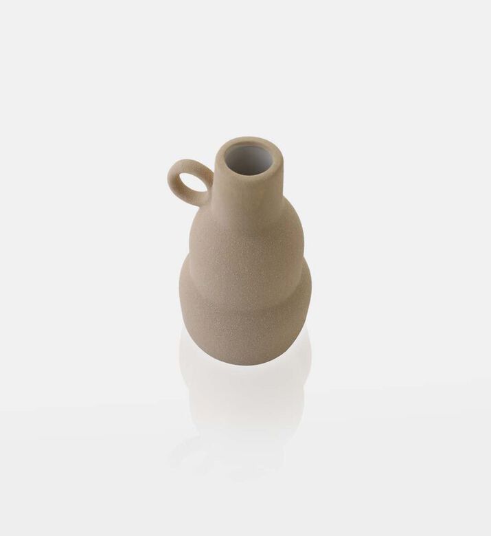 Ceramic Layered Round Handled Vase