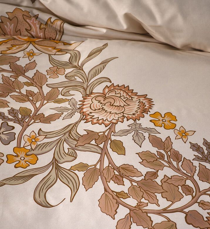 Essenza Amelie Cotton Satin Duvet Cover, White, 260x220-cm, Packshot View