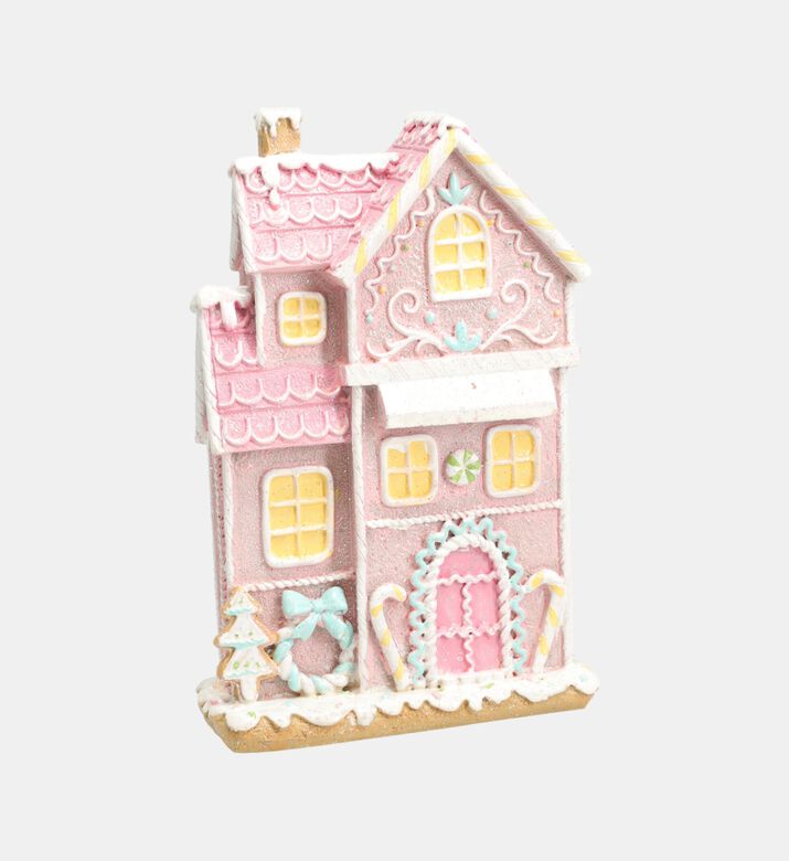 Home Deco and More Gingerbread House Deco, Pink, Packshot View