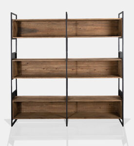 Home Deco and More Judy Iron Pine Bookcase, Packshot View