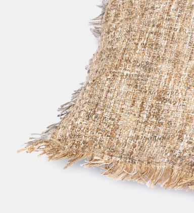 Geecha Silk-cotton Blend Filled And Vaccumed Cushion