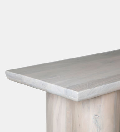 Spherical Acacia Wood Console