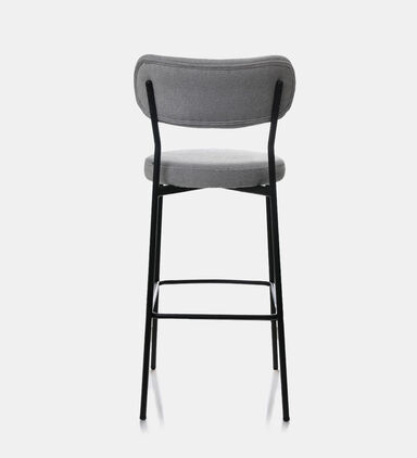 Archie Fabric Steel Bar Chair Grey