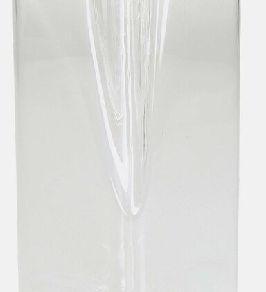Clear Glass Rectangular Vase
