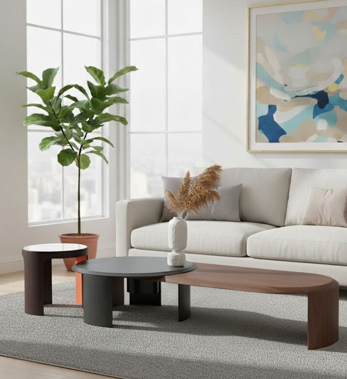Home Deco and More Angelo Coffee Table 3-piece Set, Packshot View