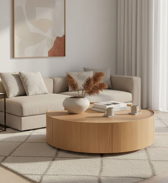 Home Deco and More Moon Coffee Table, Packshot View