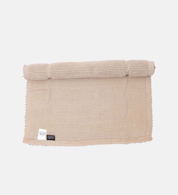 Home Deco and More Diva Cotton Bath Mat, Grey, 60x90-cm, Packshot View