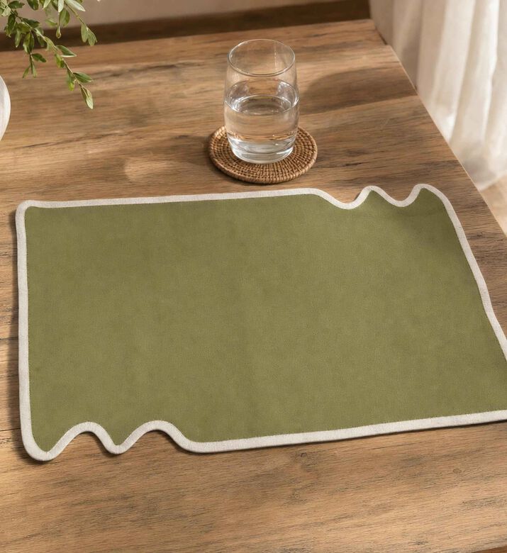 Home Deco and More Olivia Fringe Lace Table Mat, Model View