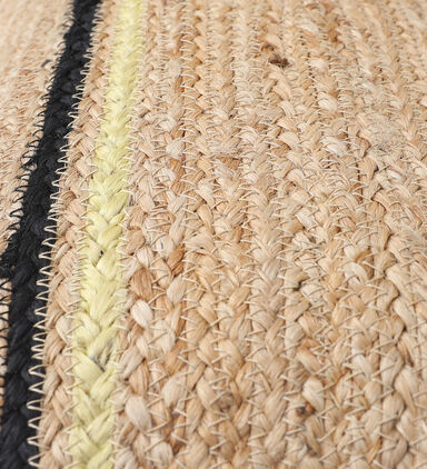 Vlad Jute Fabric Square Filled And Vaccumed Cushion