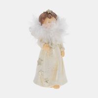 Polystone Standing Angel Ornament