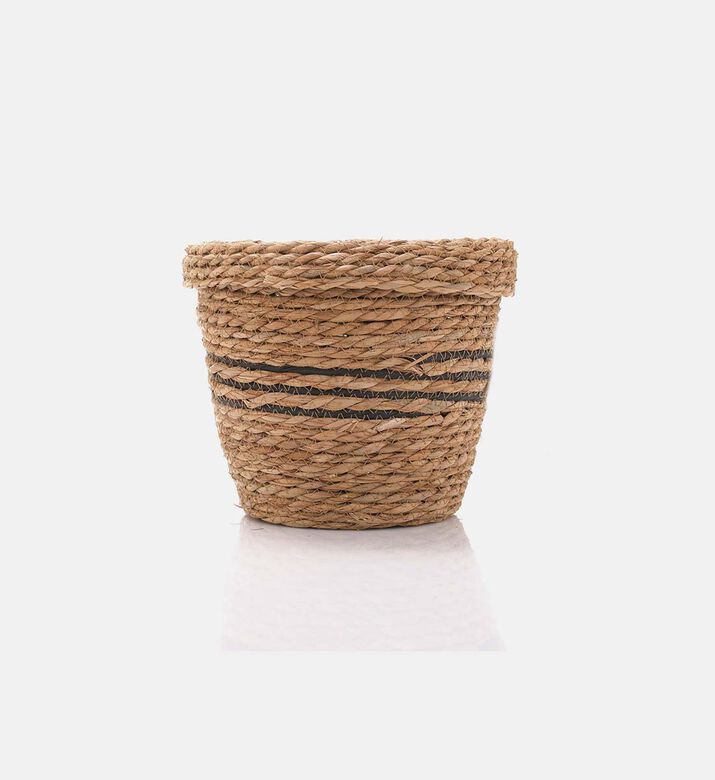 Cattail Leaf Round Basket