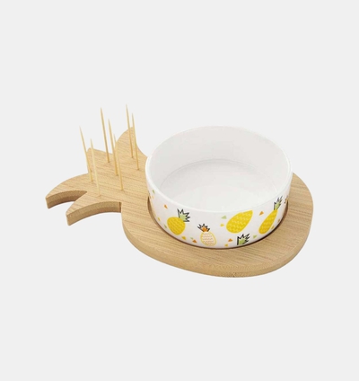 Porcelain Pineapple Toothpicks Bowl