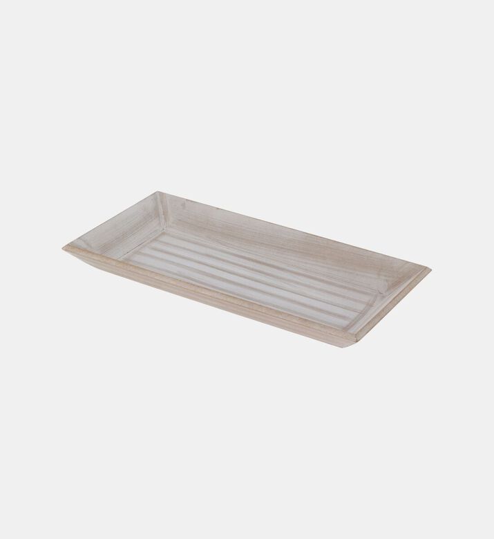 Home Deco and More Wooden Rectangular-shape Tray, Packshot View