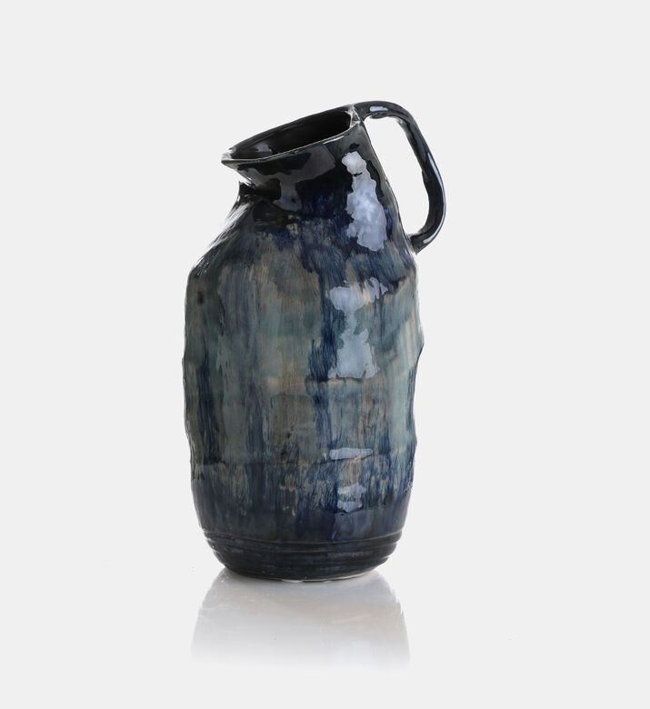 Ceramic Painted Handled Vase