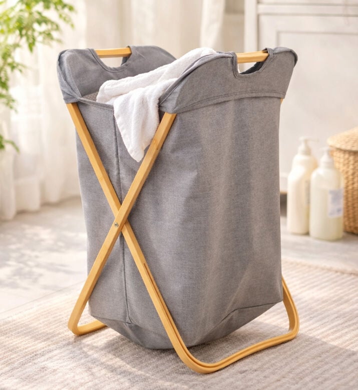 Home Deco and More Collapsible Laundry Hamper, Packshot View