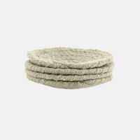 Woven Cotton Coaster 4-piece Set