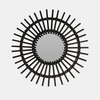 Rattan Round Mirror
