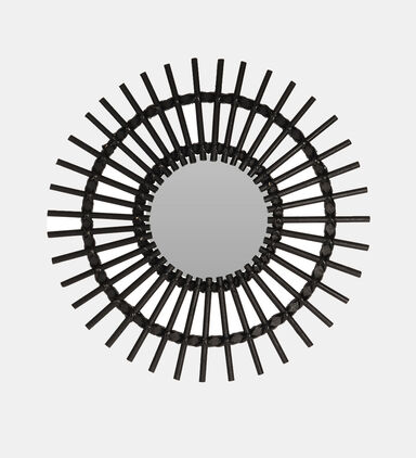 Rattan Round Mirror