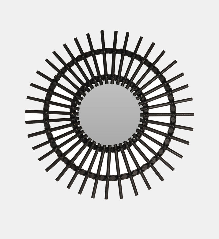 Rattan Round Mirror