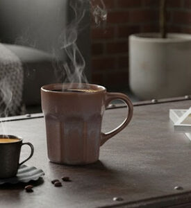 Excellent Houseware Stoneware Handled Mug, Light-pink, Packshot View