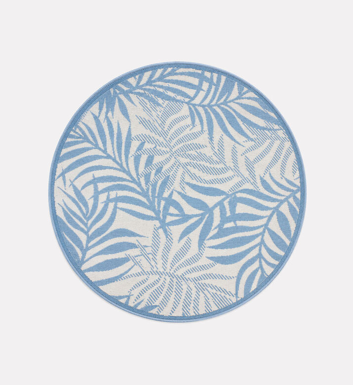 Home Deco and More Round Camping Floor Mat, Blue, Packshot View