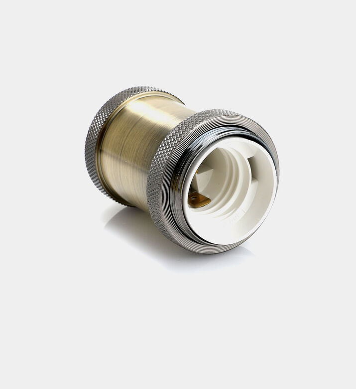 E27 Brass-plated Steel Socket