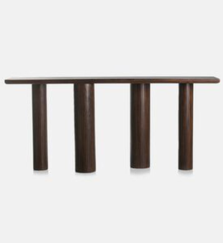 Home Deco and More Pillar Mango Wood Console, Packshot View