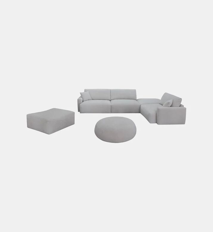 Home Deco and More 2-seater Sofa Set, Grey, Packshot View
