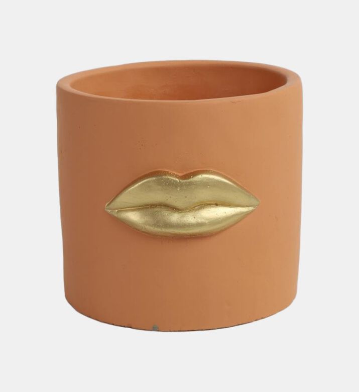 Lips Terracotta Vase