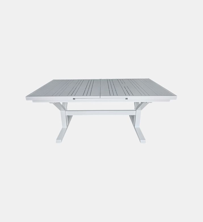 Home Deco and More Tiffany Extendable Dining Table, White, Packshot View