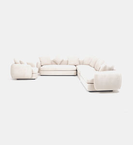 Home Deco and More Marley Left-sided Sofa Corner, Beige, Packshot View