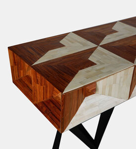 Home Deco and More Pyramid Console Table, Packshot View