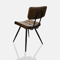 Leather Square-shaped Mappy Chair