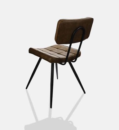 Leather Square-shaped Mappy Chair