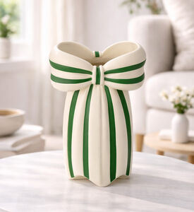 Kersten Bow-shaped Polyresin Vase, Packshot View