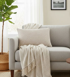 Home Deco and More Miro Rectangle Cotton Cushion, Packshot View