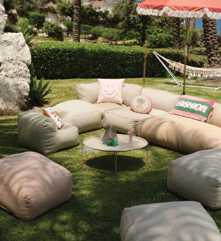 Home Deco and More Nirvana 2-seaters Sofa, Orange, Packshot View