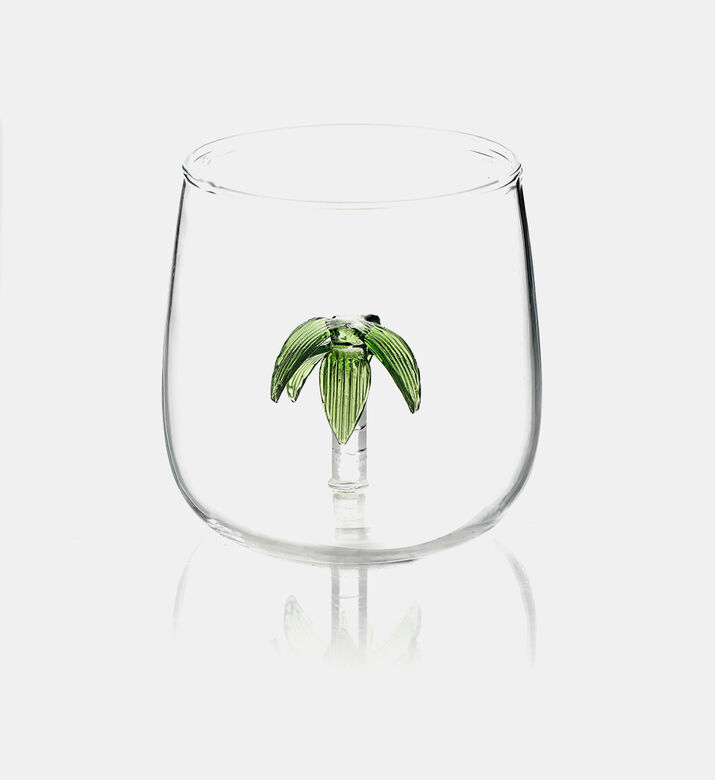 Palm Tree Drinking Glass