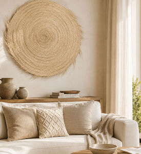 Chabi Chic Round Fringes Wall Decoration, Packshot View