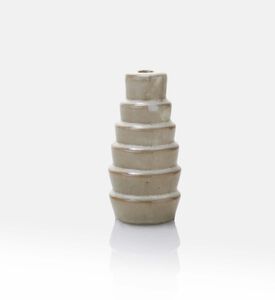 Earthy Porcelain Layered Candle Holder