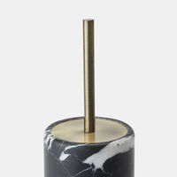 Nero Marble Toilet Brush Holder