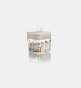 Home Deco and More Plastic Square Food Keeper, White, S, Packshot View