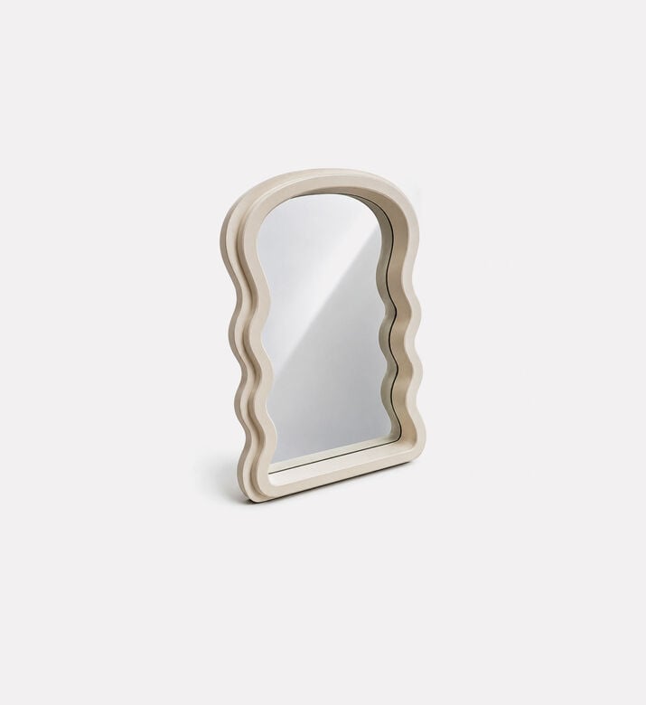 Home Deco and More Mdf Edge Glass Mirror, Beige, Packshot View