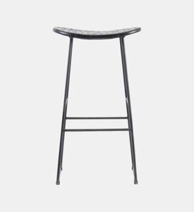 Light and Living Tripas Wood Matt Stool, Packshot View